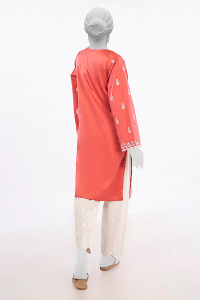 Peach Printed Kurti From Sohaye By Diners
