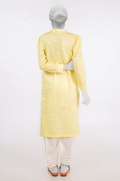 Yellow Stylised Kurti From Sohaye By Diners