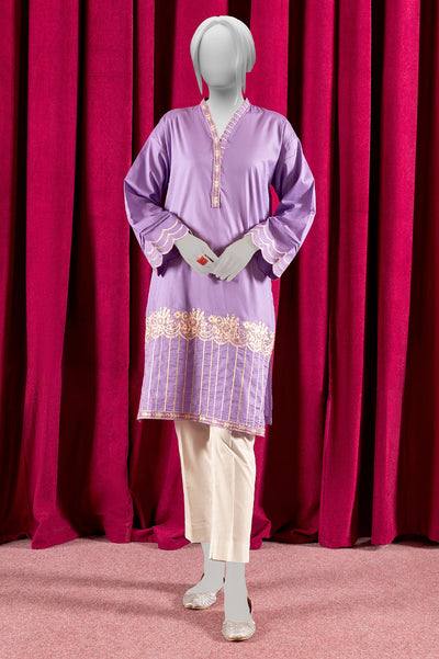 Purple Embroidered Kurti From Sohaye By Diners
