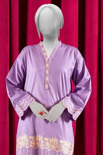 Purple Embroidered Kurti From Sohaye By Diners