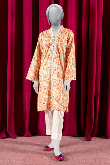 Cream Printed Kurti From Sohaye By Diners