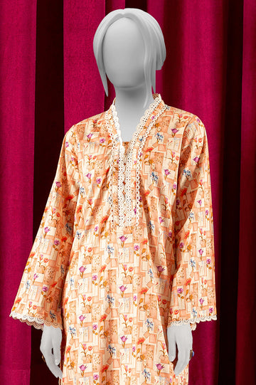 Cream Printed Kurti From Sohaye By Diners