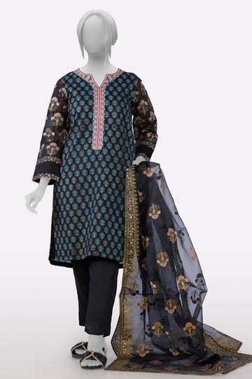 Black Embroidered 3PC From Sohaye By Diners