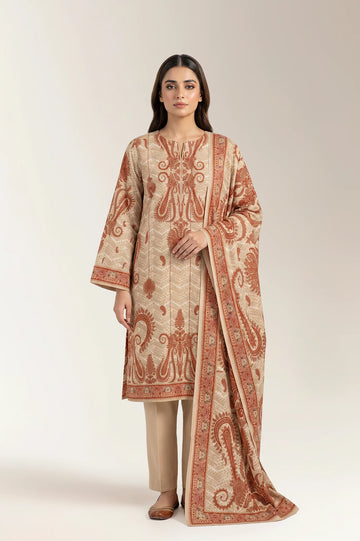 Printed Unstitched 3PC