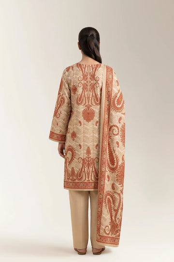 Printed Unstitched 3PC