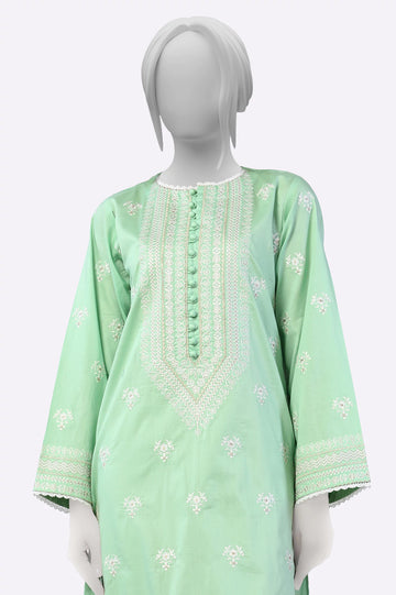Light Green Embroidered Kurti From Sohaye By Diners