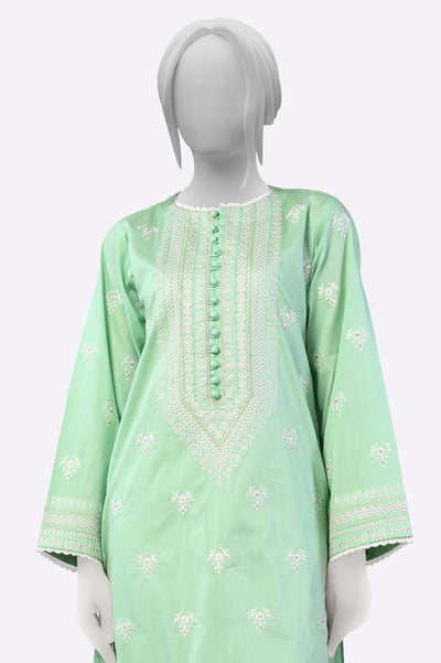 Light Green Embroidered Kurti From Sohaye By Diners