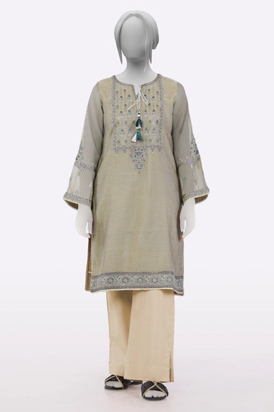 Brown Embroidered Kurti From Sohaye By Diners