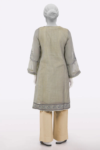 Brown Embroidered Kurti From Sohaye By Diners