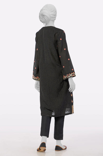 Black Embroidered Kurti From Sohaye By Diners