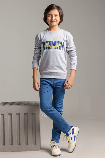 Batman Graphic Print Boys Sweatshirt