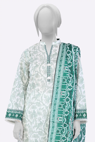 Light Green Printed 3PC From Sohaye By Diners