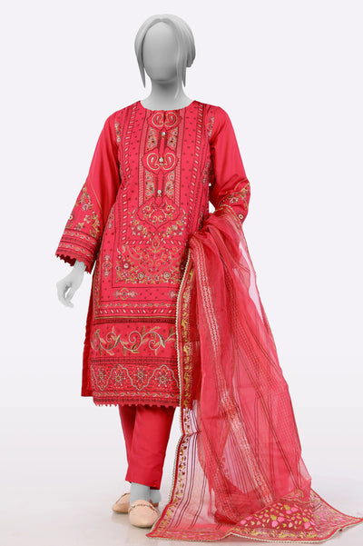 Pink Embroidered 3PC From Sohaye By Diners