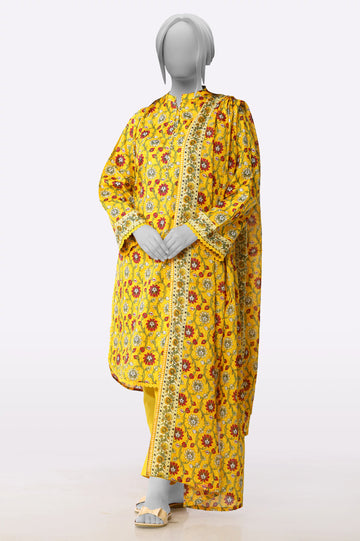 Mustard Printed 3PC From Sohaye By Diners