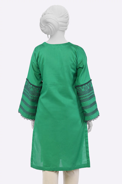 Dark Green Embroidered Ready To Wear Kurti From Sohaye By Diners