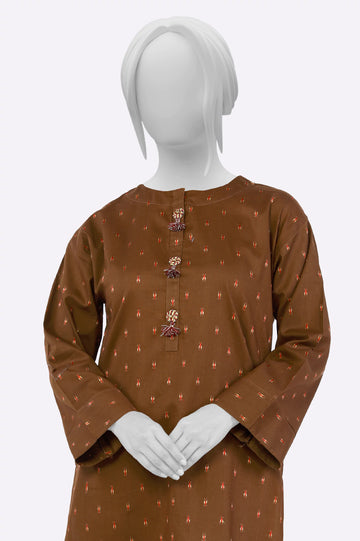 Brown Stylised Kurti From Sohaye By Diners