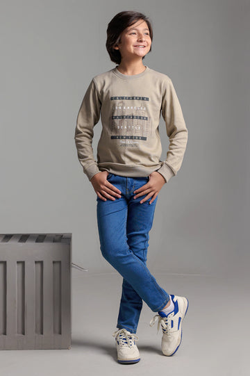 Statement Graphic Print Boys Sweatshirt