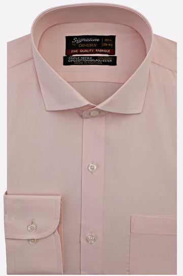 Pink Plain Formal Shirt