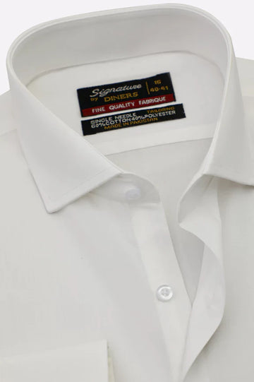 White Plain Formal Shirt 23395 new