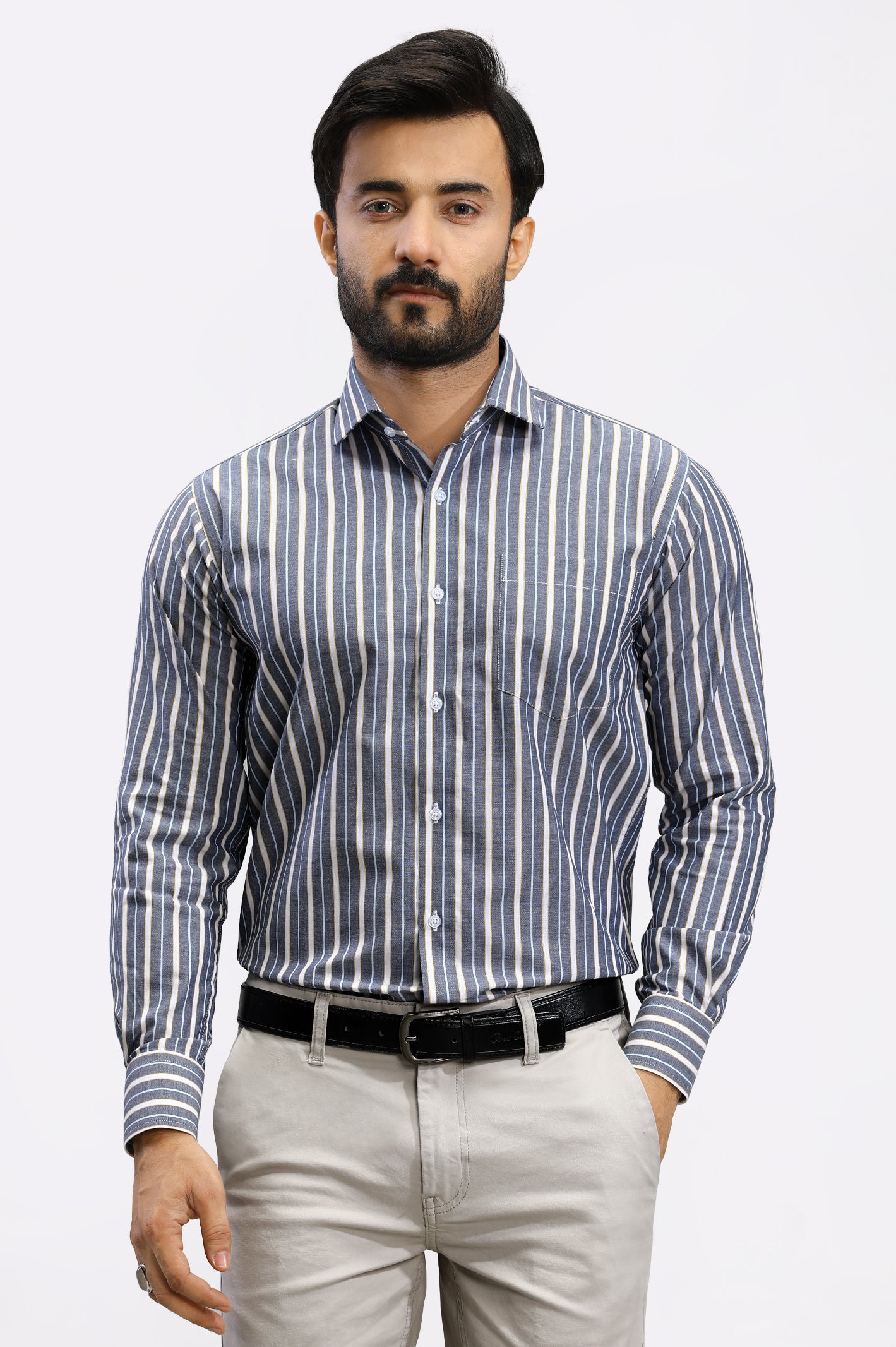 Multicolor Shadow Stripe Formal Shirt – Diners Pakistan