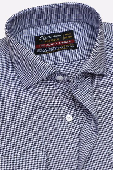 Multicolor Houndstooth Check Formal Shirt
