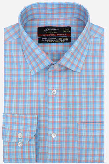 Multicolor Windowpane Check Formal Shirt