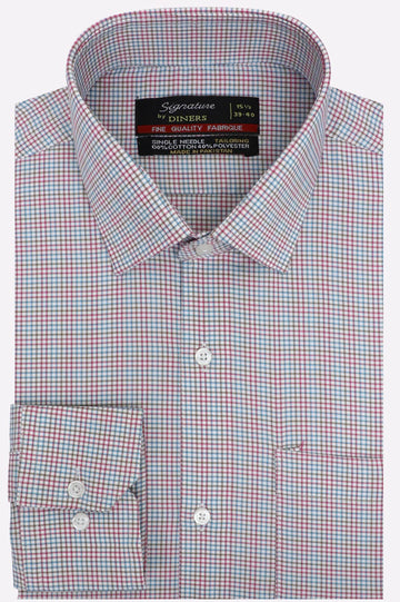 Multicolor Mini-Check Formal Shirt