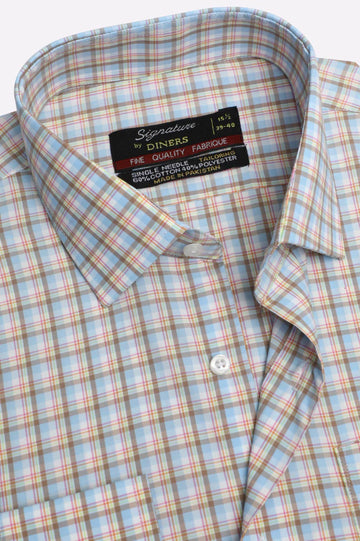 Multicolor Check Formal Shirt