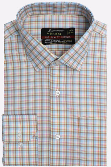 Multicolor Check Formal Shirt