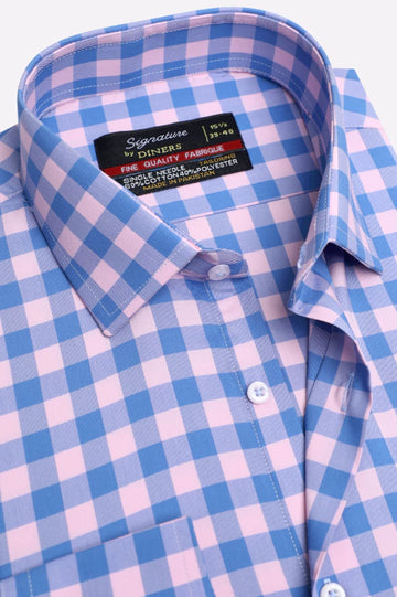 Multicolor Gingham Check Formal Shirt