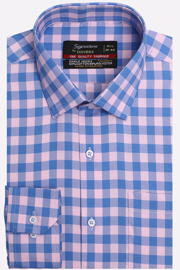 Multicolor Gingham Check Formal Shirt