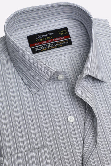 Black Striped Formal Shirt
