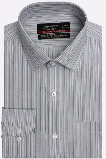 Black Striped Formal Shirt