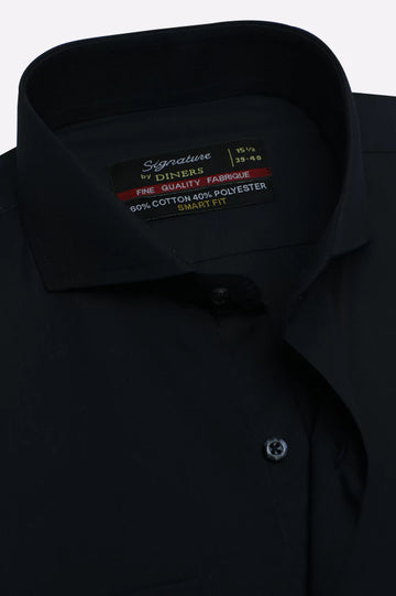 Navy Blue Plain Formal Shirt