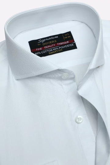 White Plain Formal Shirt
