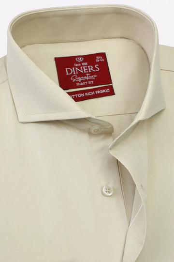 Khaki Plain Formal Shirt