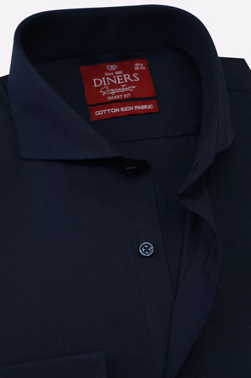 Navy Plain Formal Shirt