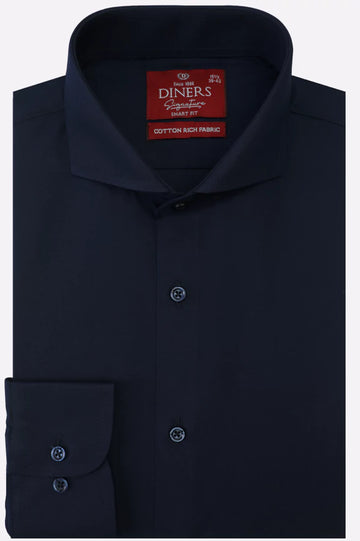 Navy Plain Formal Shirt