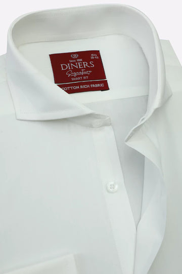 Offwhite Plain Formal Shirt