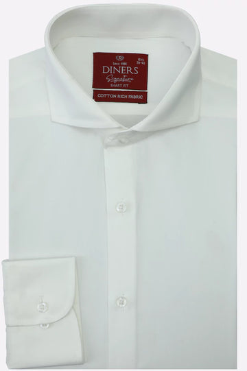 Offwhite Plain Formal Shirt
