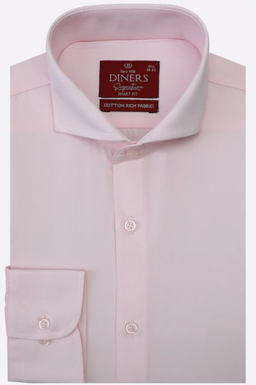 Pink Plain Formal Shirt