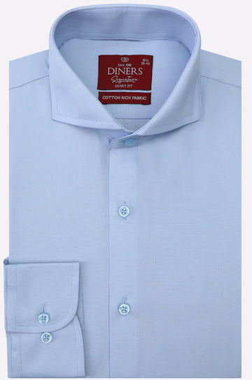 Sky Blue Plain Formal Shirt