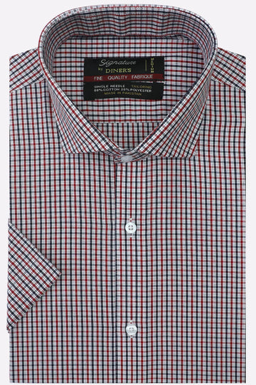 Multi Check Formal Shirt (Half Sleeves)