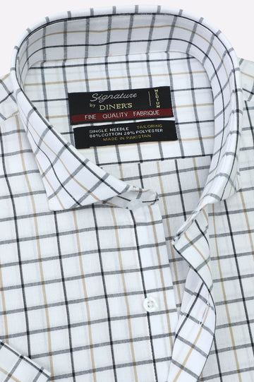Multi Check Formal Shirt (Half Sleeves)