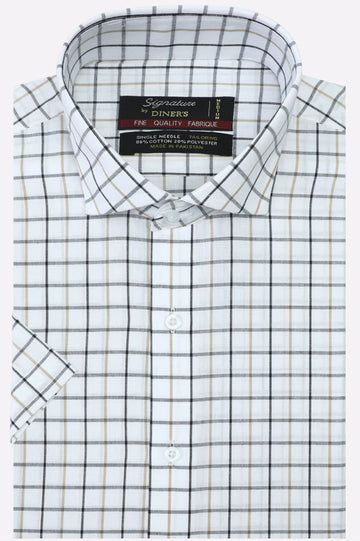 Multi Check Formal Shirt (Half Sleeves)