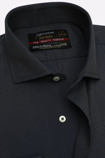 Self Textured Formal Shirt