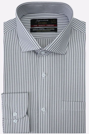 Grey Bengal Stripes Formal Shirt