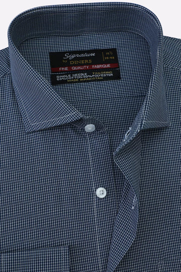 Multicolor Mini-Check Formal Shirt