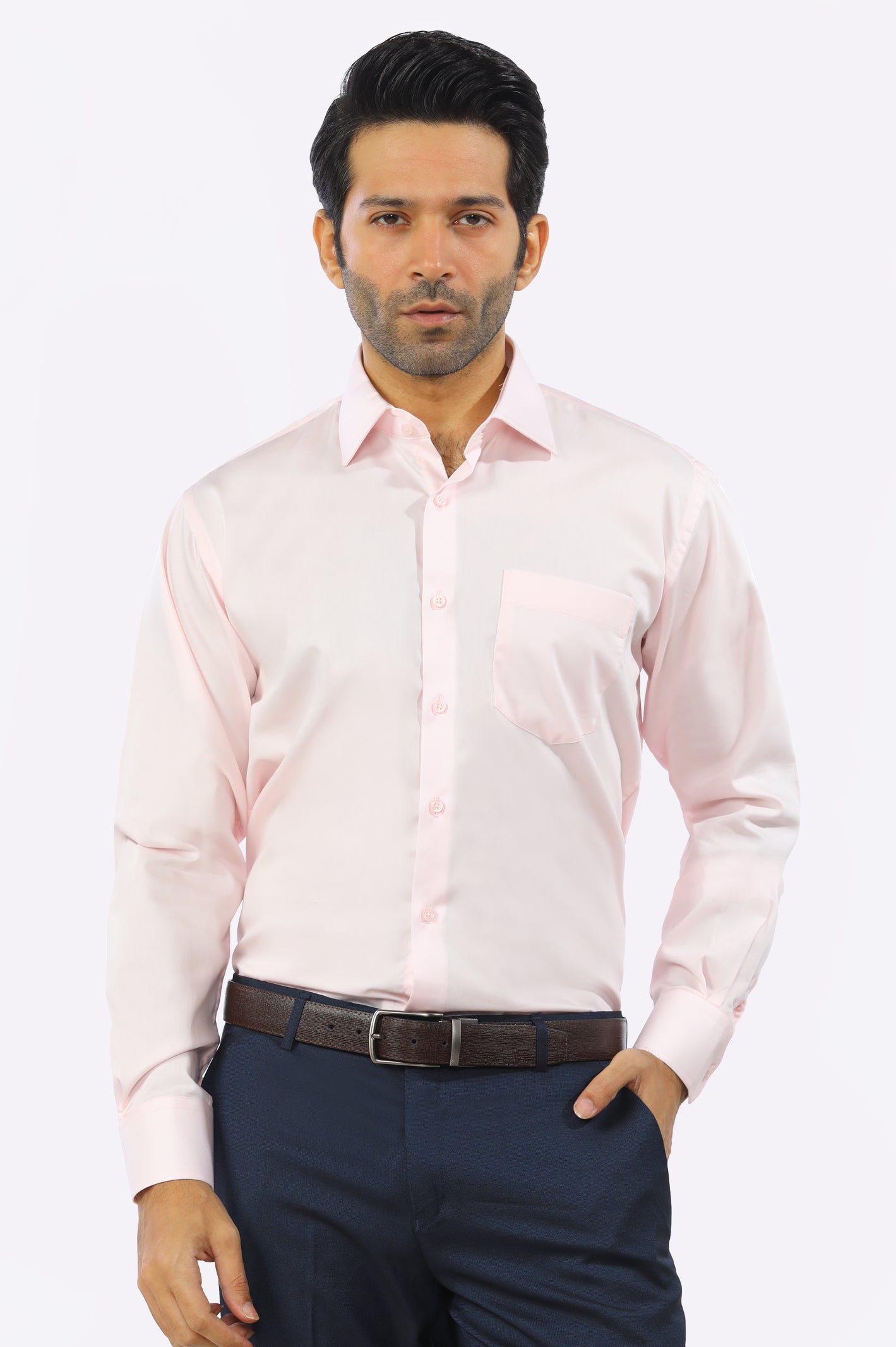 Pink Plain Formal Shirt – Diners Pakistan