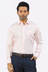 Pink Plain Formal Shirt